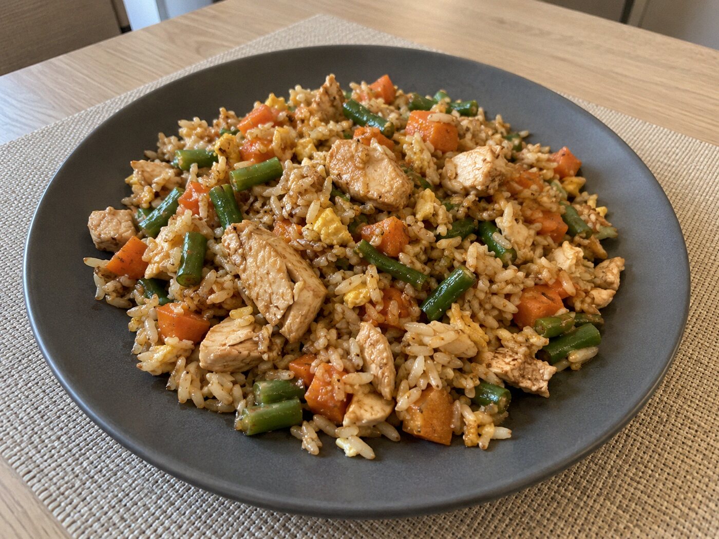 Nasi goreng met kip